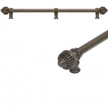 Carpe Diem Hardware 5579-22 - Cricket Cage 22'' O.C. Approx w/ 5/8'' Smooth Center Long Pull Large Finial w/
