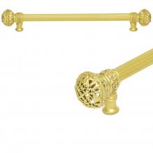 Carpe Diem Hardware 5603R-22 - Juliane Grace 18'' O.C. Approx w/ 5/8'' Reeded Center Long Pull Large Finial