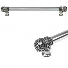 Carpe Diem Hardware 5612-9 - Juliane Grace 12'' O.C. Approx w/ 5/8'' Smooth Center Long Pull Small Finial