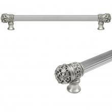 Carpe Diem Hardware 5613R-11 - Juliane Grace 18'' O.C Approx w/ 5/8'' Reeded Center Long Pull Small Finial