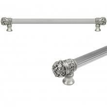 Carpe Diem Hardware 5614R-2 - Juliane Grace 22'' O.C. Approx w/ 5/8'' Reeded Center Long Pull Small Finial