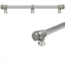 Carpe Diem Hardware 5619R-12 - Juliane Grace 22'' O.C. Approx w/ 5/8'' Reeded Center Long Pull Small Finial w