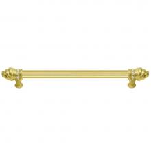 Carpe Diem Hardware 5672R-12 - Cache 12'' O.C. Approx w/ 5/8'' Reeded Center Long Pull w/ 16 Rivoli Swarovski