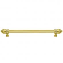 Carpe Diem Hardware 5673R-2 - Cache 18'' O.C. Approx w/ 5/8'' Reeded Center Long Pull w/ 16 Rivoli Swarovski