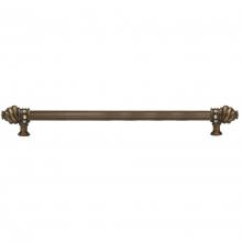 Carpe Diem Hardware 437RR-9 - Vortice Glaze 5'' O.C. Pull w/ Flared Feet w/ Ruby Red Glaze