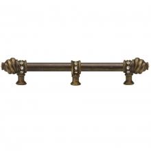 Carpe Diem Hardware 5677-3 - Cache 12'' O.C. Approx w/ 5/8'' Smooth Center Long Pull w/ 23 Rivoli Swarovski