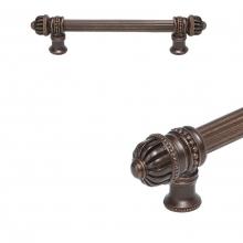 Carpe Diem Hardware 5680R-3 - Cricket Cage 6'' O.C. Approx w/ 5/8'' Reeded Center Long Pull Small Finial