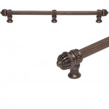 Carpe Diem Hardware 5689R-27 - Cricket Cage 22'' O.C. Approx w/ 5/8'' Reeded Center Long Pull Small Finial w/