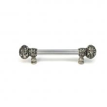 Carpe Diem Hardware 5690-12 - Juliane Grace 6'' O.C. Approx w/ 5/8'' Smooth Center Long Pull Large Finial w/