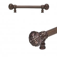 Carpe Diem Hardware 5690R-12 - Juliane Grace 6'' O.C. Approx w/ 5/8'' Reeded Center Long Pull Large Finial w/