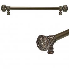 Carpe Diem Hardware 5692-3 - Juliane Grace 12'' O.C.Approx w/ 5/8'' Smooth Center Long Pull Large Finial w/