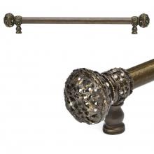 Carpe Diem Hardware 5693-3 - Juliane Grace 18'' O.C. Approx w/ 5/8'' Smooth Center Long Pull Large Finial w