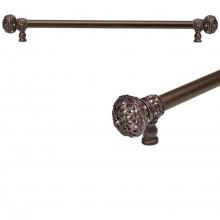 Carpe Diem Hardware 5694-2 - Juliane Grace 22'' O.C. Approx w/ 5/8'' Smooth Center Long Pull Large Finial w