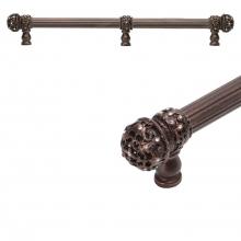 Carpe Diem Hardware 5707R-0 - Juliane Grace 12'' O.C. Approx w/ 5/8'' Reeded Center Long Pull Small Finial w