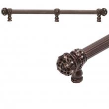 Carpe Diem Hardware 5708R-0 - Juliane Grace 18'' O.C Approx w/ 5/8'' Reeded Center Long Pull Small Finial w/