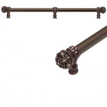 Carpe Diem Hardware 5709-12 - Juliane Grace 22'' O.C. Approx w/ 5/8'' Smooth Center Long Pull Small Finial w