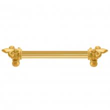 Carpe Diem Hardware 5710R-12 - Charlemagne 6'' O.C. Approx w/ 5/8'' Reeded Center Long Pull w/ Large Fleur De