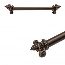 Carpe Diem Hardware 5711-3 - Charlemagne 9'' O.C. Approx w/ 5/8'' Smooth Center Long Pull w/ Large Fleur De