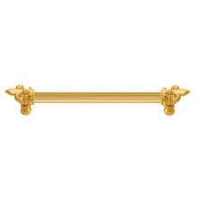 Carpe Diem Hardware 5711R-11 - Charlemagne 9'' O.C. Approx w/ 5/8'' Reeded Center Long Pull w/ Large Fleur De