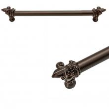 Carpe Diem Hardware 5712-12 - Charlemagne 12'' O.C. Approx w/ 5/8'' Smooth Center Long Pull w/ Large Fleur D