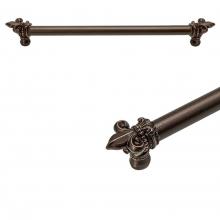 Carpe Diem Hardware 5713-3 - Charlemagne 18'' O.C. Approx w/ 5/8'' Smooth Center Long Pull w/ Large Fleur D