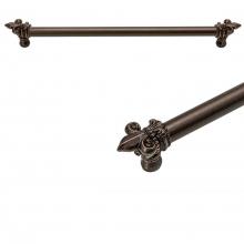 Carpe Diem Hardware 5714-3 - Charlemagne 22'' O.C. Approx w/ 5/8'' Smooth Center Long Pull w/ Large Fleur D