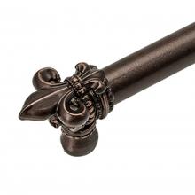 Carpe Diem Hardware 5714-9 - Charlemagne 22'' O.C. Approx w/ 5/8'' Smooth Center Long Pull w/ Large Fleur D