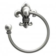 Carpe Diem Hardware 571R-12 - Charlemagne Swing Towel Reeded Ring Left