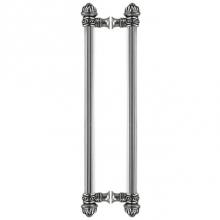 Carpe Diem Hardware 5812R-22 - Cricket Cage Back To Back 12'' O.C. Approx w/ 5/8'' Reeded Center Long Pull Sm