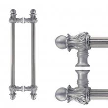 Carpe Diem Hardware 5862R-27 - Acanthus Back To Back 12'' O.C.  w/ 5/8'' Reeded Center Long Pull Rom