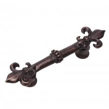 Carpe Diem Hardware 598-22 - Charlemagne 3'' O.C. Pull w/ Large Fleur De Lys