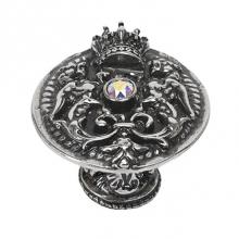 Carpe Diem Hardware 6105-9 - Queen Anne Shield Knob w/ Swarovski Crystals