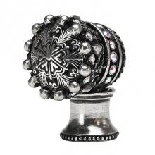 Carpe Diem Hardware 6110-9 - Queen Anne Large Crown Knob w/ Swarovski Crystals