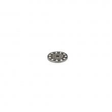 Carpe Diem Hardware 6144-9 - Queen Anne Round Escutcheon w/ 11 Swarovski Crystals