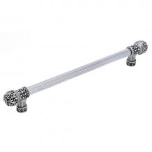 Carpe Diem Hardware 7656-22 - Versailles Fleur De Lys 18'' O.C Approx Long Pull Small Finial w/ Swarovski Crystals w/