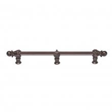 Carpe Diem Hardware 782S-12 - Acanthus 12'' O.C.  w/ 1/2'' Round Smooth Bar Romanesque Style w/ Cen