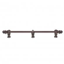 Carpe Diem Hardware 783S-22 - Acanthus 18'' O.C.  w/ 1/2'' Round Smooth Bar Romanesque Style w/ Cen
