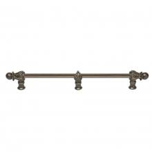Carpe Diem Hardware 783S-3 - Acanthus 18'' O.C.  w/ 1/2'' Round Smooth Bar Romanesque Style w/ Cen