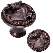 Carpe Diem Hardware 8029-11 - Horse In Rope Knob Right