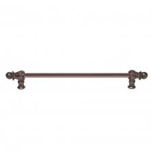Carpe Diem Hardware 824S-2 - Acanthus 18'' O.C.  w/ 1/2'' Round Smooth Bar Long Pull Romanesque St