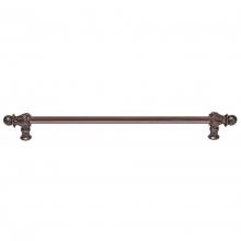 Carpe Diem Hardware 825S-11 - Acanthus 22'' O.C.  w/ 1/2'' Round Smooth Bar Long Pull Romanesque St