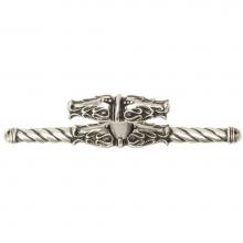 Carpe Diem Hardware 836838-9 - Acanthus Chalice Leave Large Knob With Rope Large Back Plate Romanesque Style