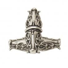 Carpe Diem Hardware 836839-9 - Acanthus Chalice Leave Large Knob With Rope Small Back Plate Romanesque Style