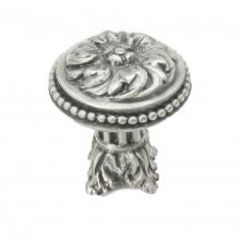 Carpe Diem Hardware 851-12 - Acanthus & Beaded Large Knob w/ Column Base Rosette Style