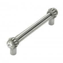 Carpe Diem Hardware 862-0 - Cache Double 4'' O.C. Pull w/ 2 Rivoli Swarovski Crystals
