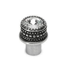 Carpe Diem Hardware 863-9 - Cache Medium Round Knob w/ An 16Mm Rivoli Swarovski Crystal