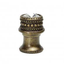 Carpe Diem Hardware 863B-3 - Cache Medium Round Knob w/ Flared Foot w/ An 16Mm Swarovski Crystal