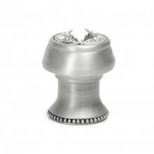 Carpe Diem Hardware 877B-2 - Cache Round Knob w/ Flared Foot w/ An Rivoli Swarovski Crystals