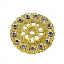 Carpe Diem Hardware 1835R-3 - Cache Ii Swing Towel Reeded Ring Left w/ Swarovski Crystals