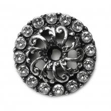 Carpe Diem Hardware 884-9 - Cache Small Round Escutcheon w/ 16 Swarovski Crystals